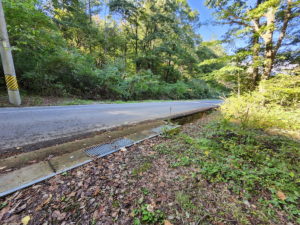 敷地内から道路へ
