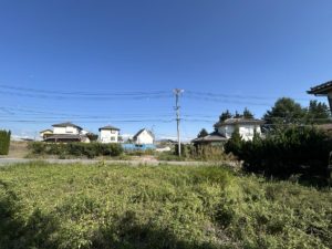 敷地内より東方向。