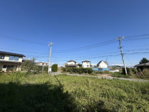 敷地内より北東方向。